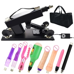 2023 Upgraded Automatic Telescopic Sex Machine for Women Men with 3XLR Attachments Adult Masturbation Thrust Gun Sex Toys