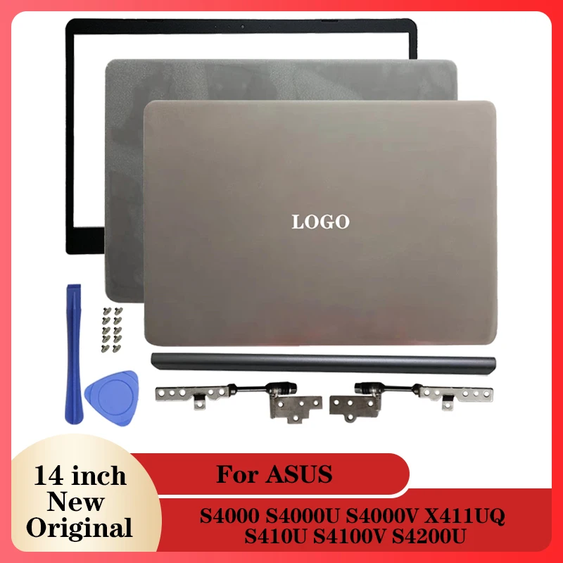 

Original Laptop Case Metal LCD Back Cover/Front Bezel/Hinges/Hinge Cover for ASUS S4000 S4000U S4000V X411UQ S410U S4100V S4200U