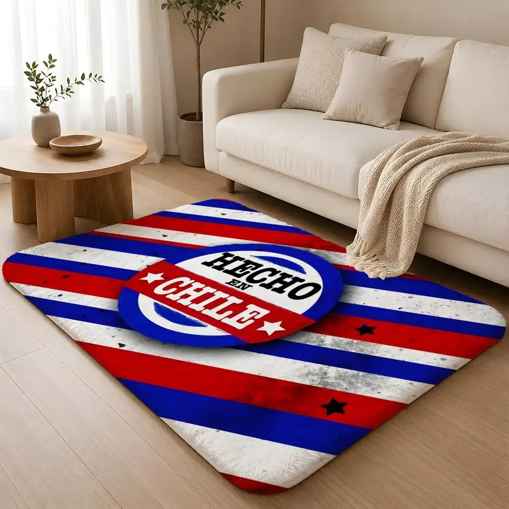 septiembre chile festival Floor Mat Machine Washable Soft Flannel Area Rug, Non-Slip Absorbent Floor Mat for Living Room Bedroom