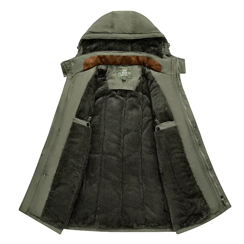 Uomo Plus Size nuovo 2023 giacca Casual da uomo di marca moda invernale Parka spessi cappotti maschili cappotto di pelliccia giacche calde riscaldate Parka