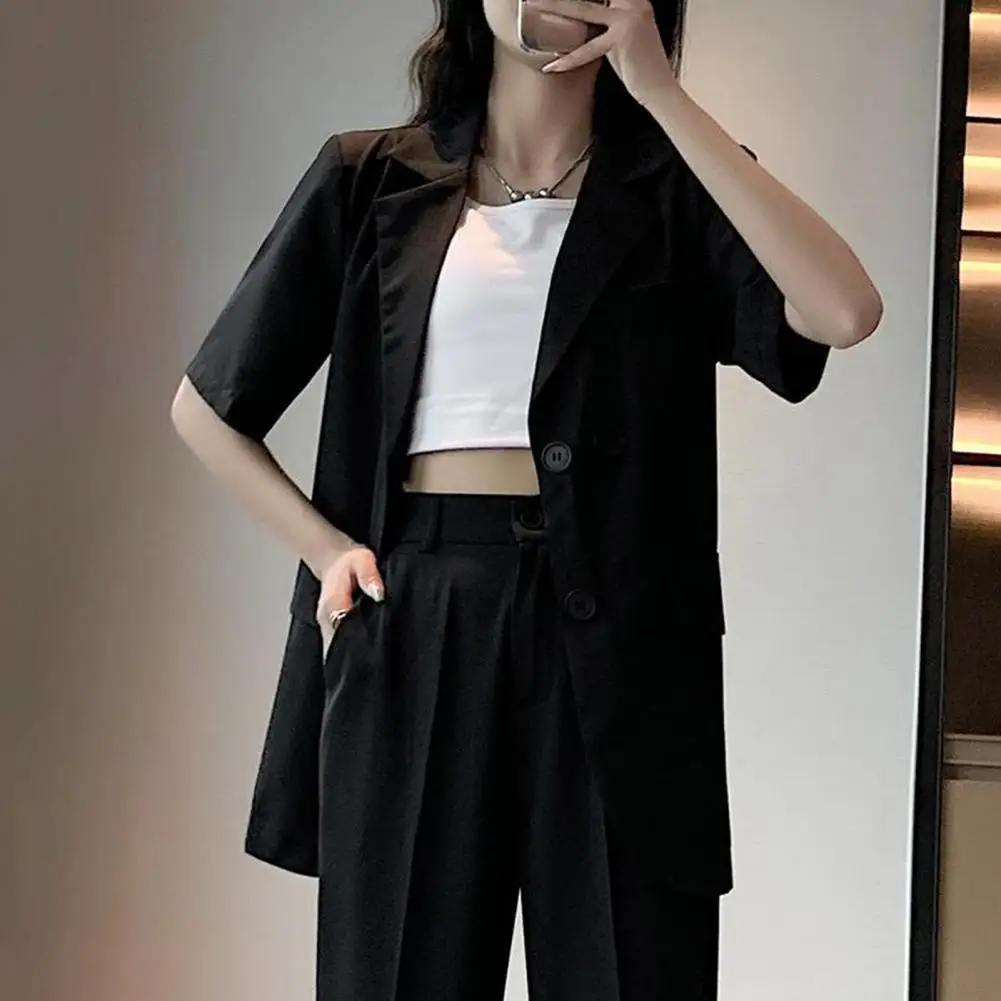 Women's Jacket New Korean Fashion Small Suit Top Suit Coat Clothes Loose Straight Temperament Slim Blazer Women Office Formal