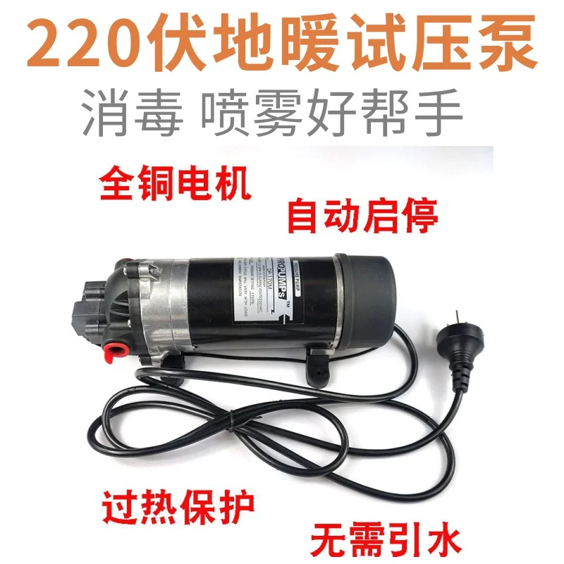 220V high pressure cleaning floor heating pressure test pump Coke machine dp170M accessories 12V DC diaphragm water pump