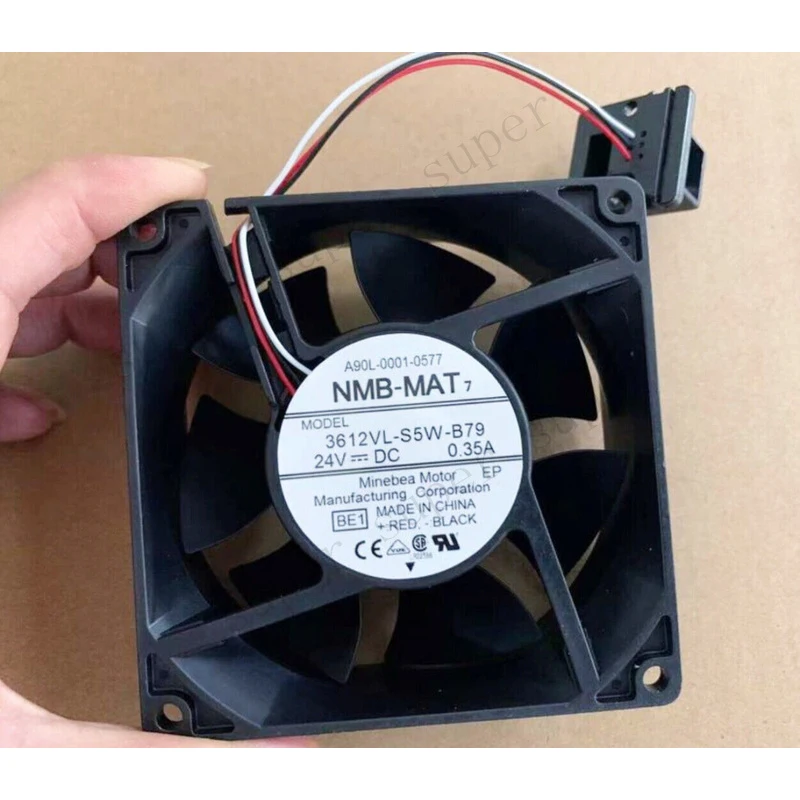 

S+ New NMB-MAT 3612VL-S5W-B79 cooling Fan 24V 0.35A 9CM