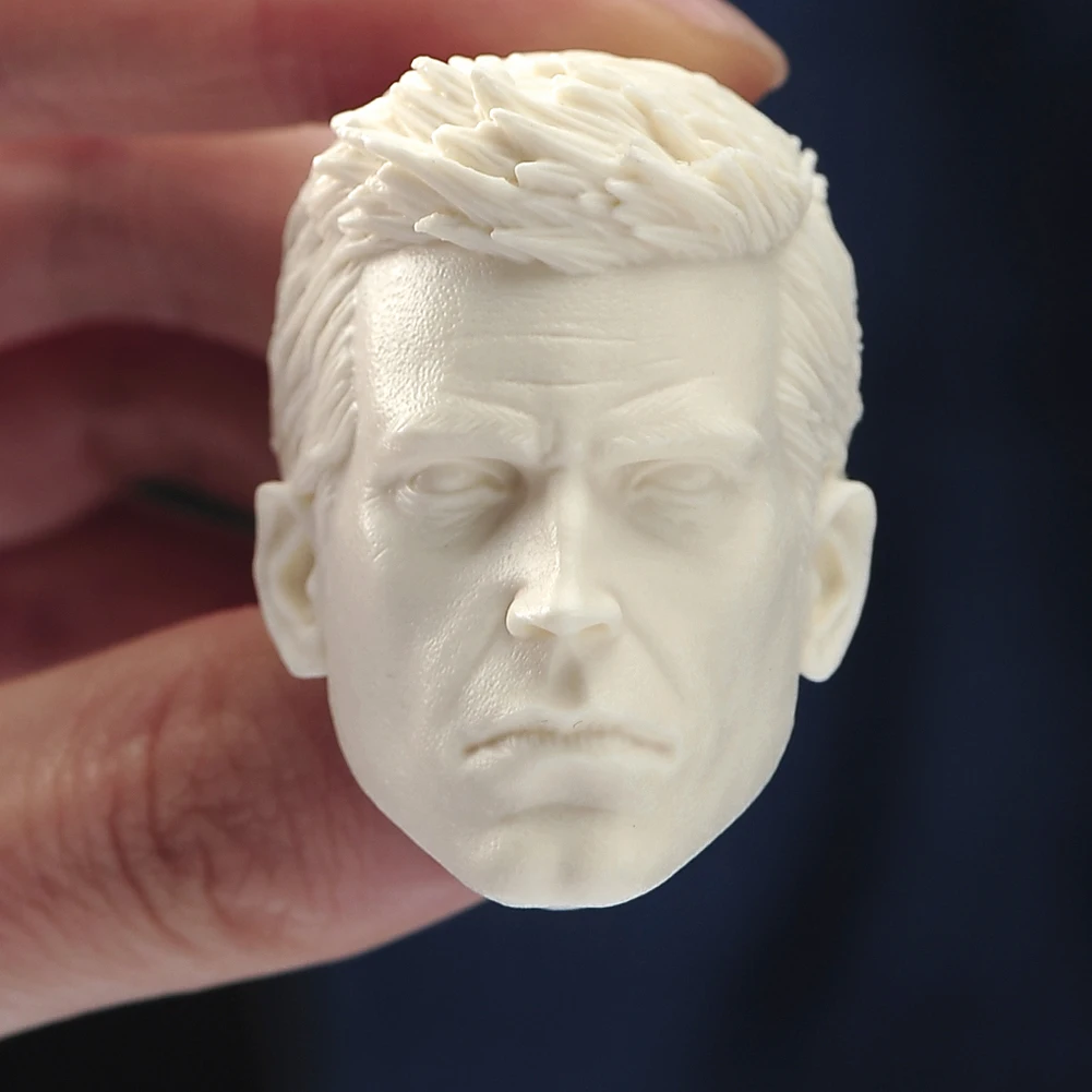 

Unpainted 1/6 Ben Head Sculpt PVC Head Carving Model Fit 12'' Male Soldier Action Figure Body Dolls