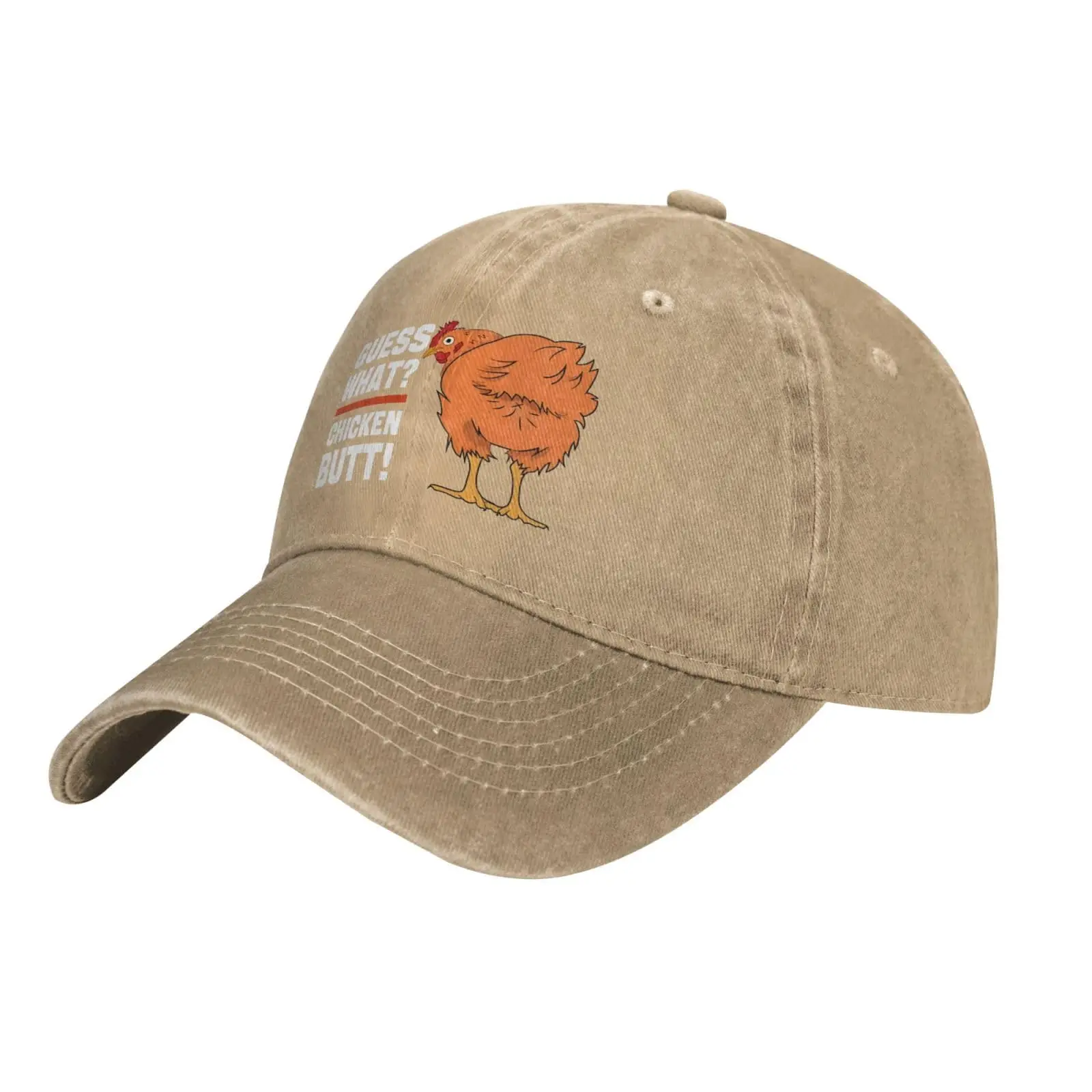 Guess What Chicken Butt Running Hats for Women Guess What Chicken Butt Outdoor Hats for Women Tennis Hats