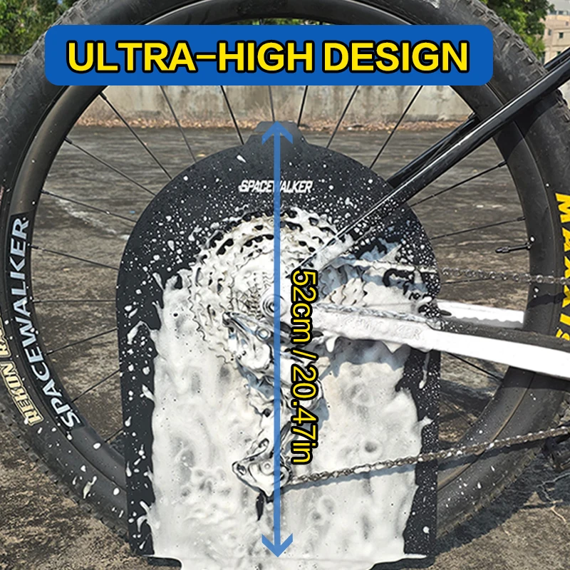 لوحة مضادة للحشف على قرص الدراجة - واقي متين مضاد للرذاذ من مادة PVC مع خطاف مضاد للدوران، واقي وسادة فرامل عالي التصميم لـ Mou #6