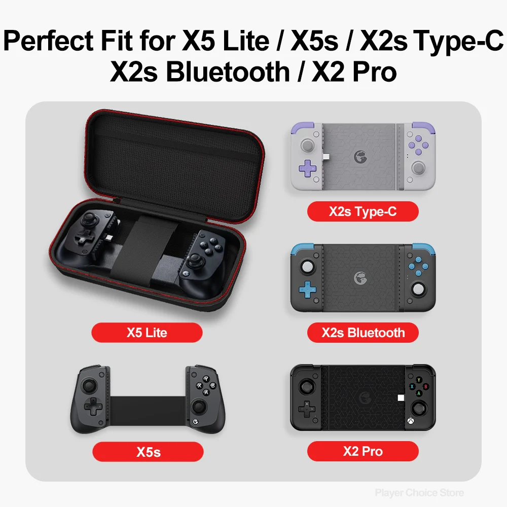 GameSir X5 Lite X5s X2s 타입 C 휴대용 케이스 X2s 블루투스 X2 프로 모바일 게임패드 보관 핸들 가방 보호 박스 썸네일 2