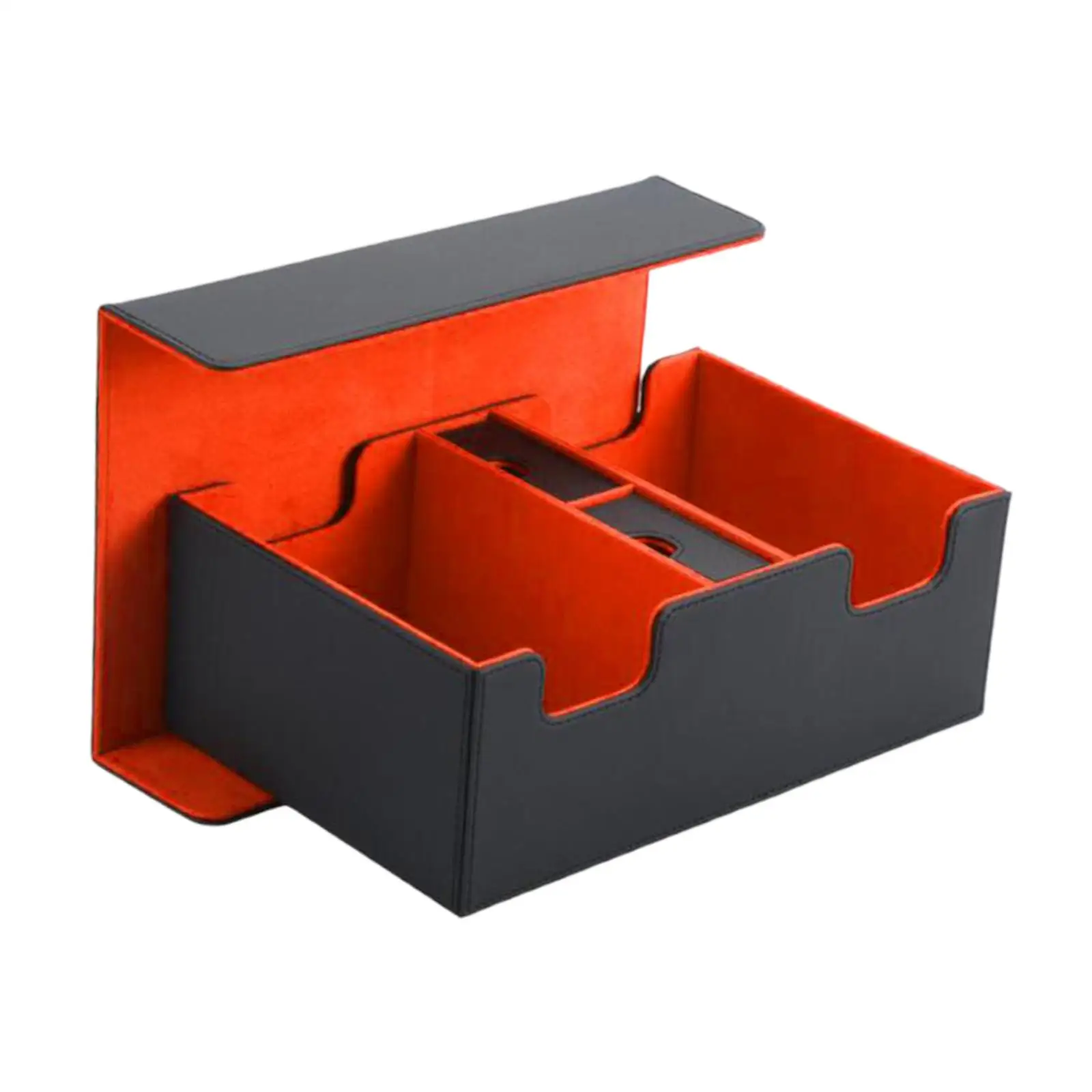 

Trading Card Deck Box Holder Premium PU Material Card Organizer for Game Collection Kids Gathering Card Toys