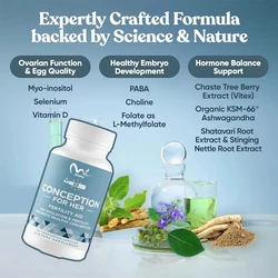 Female fertility supplements help with ovulation and regular circulation. Prenatal vitamin support includes inositol and folate