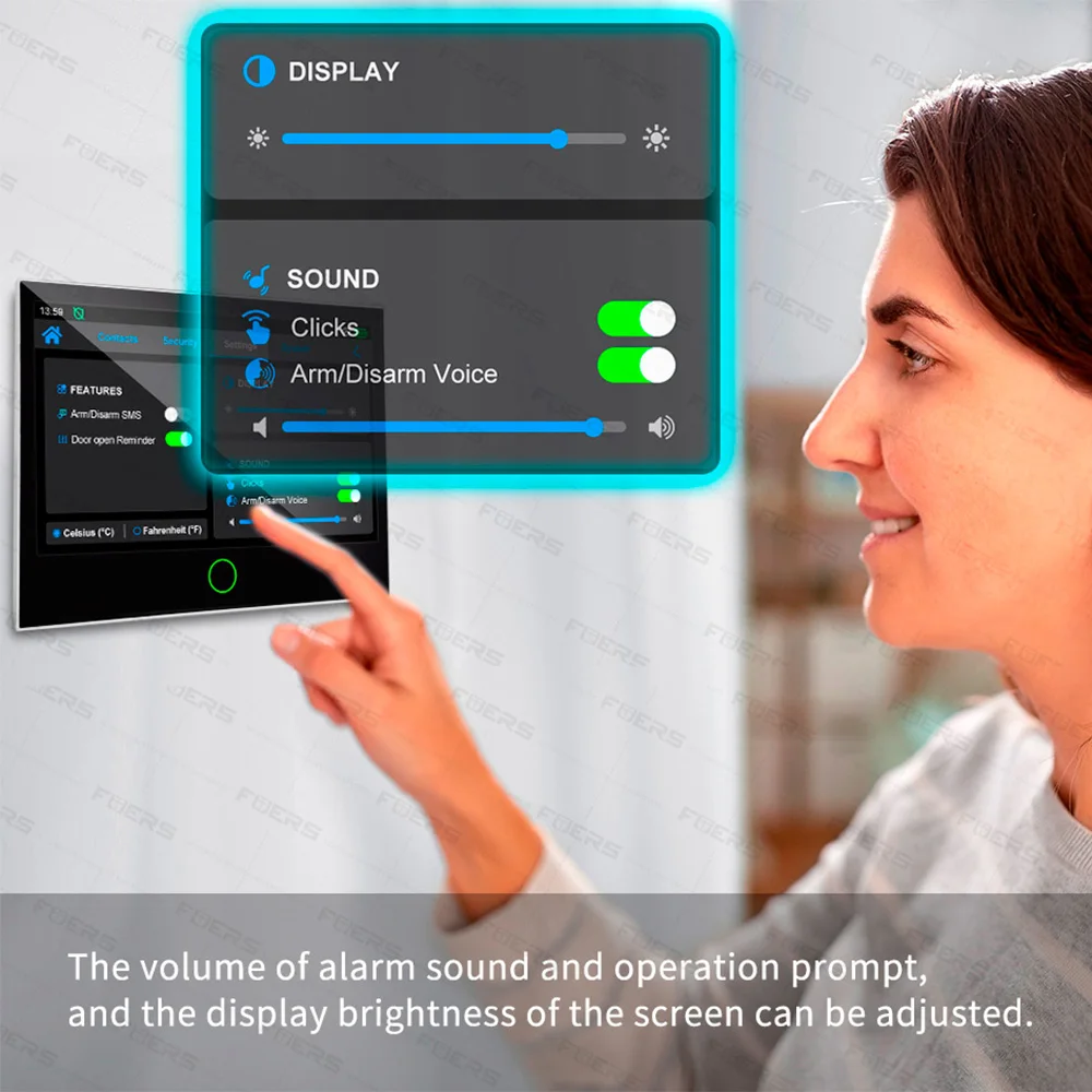 FUERS 7 Inch TFT Screen 4G LTE Tuya Smart Home Security Alarm System G70 GSM WiFi Wireless Home Burglar Security Alarm System