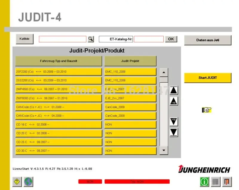 SpecDiag JETI-Jungheinrich Judit -4 Diagnostic Software (v4.37.009) Update To 2024