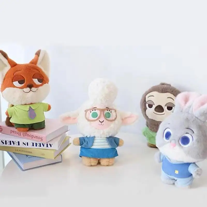 مجنون Zootopia سلسلة البرق قلادة دمية جودي نيك الثعلب أفخم دمية قلادة المفاتيح بنين بنات أصدقاء الهدايا