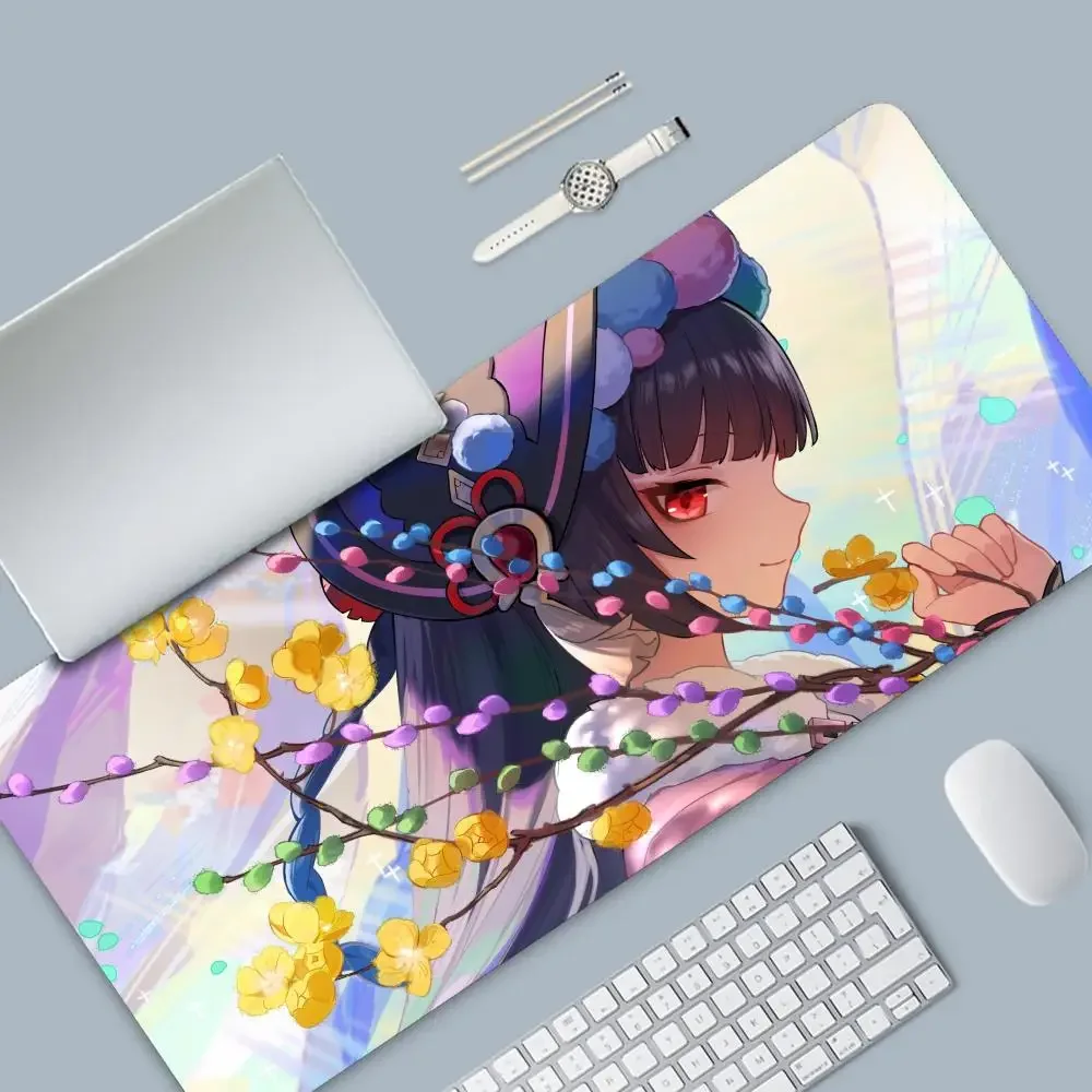 

Yun Jin Genshin Impact Mousepad High Quality Computer Accessories Large Gaming Mouse Keyboard Mat LockEdge Thickened Desk Pad