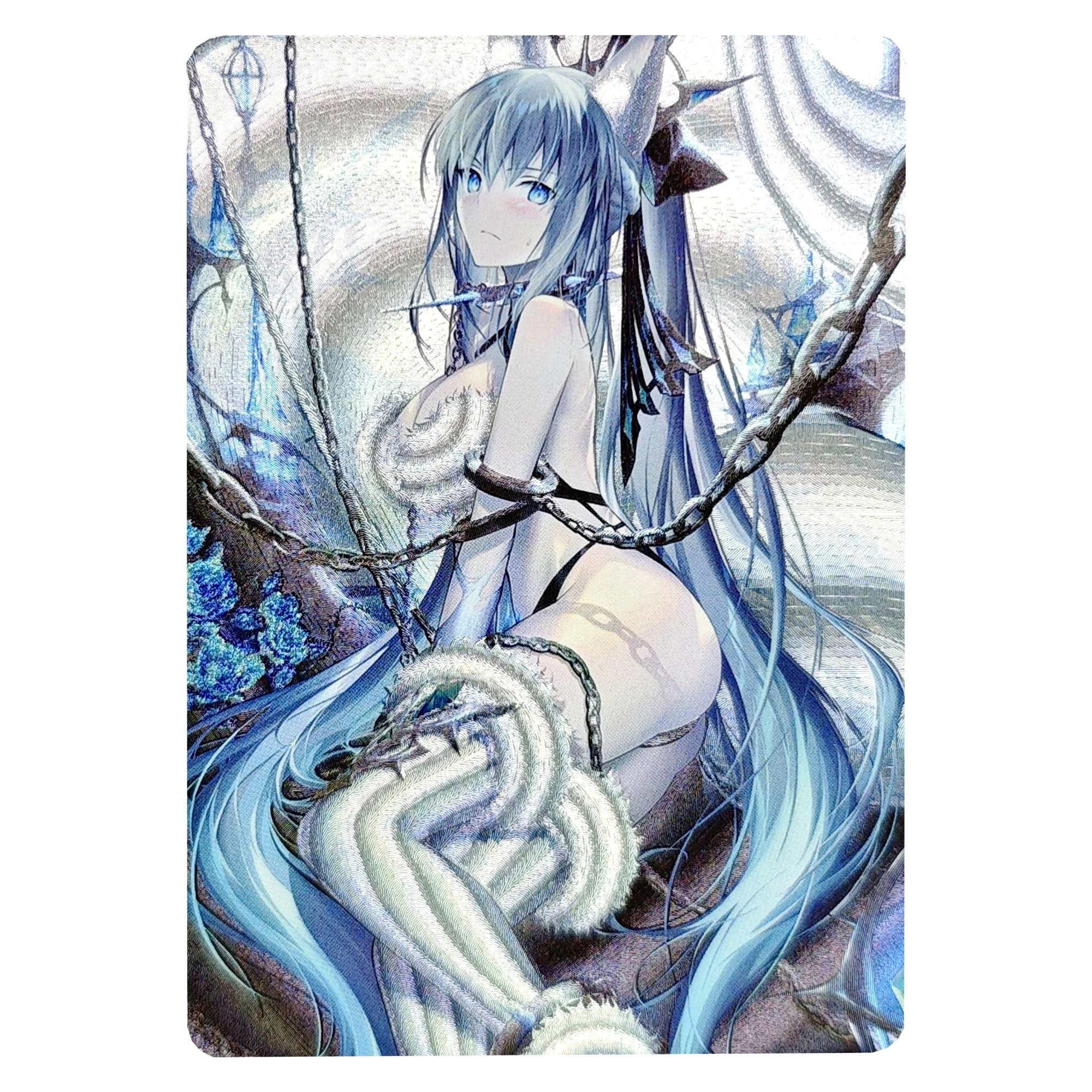 63X88Mm 2Pcs/set Diy Self Made Fgo Morgan Kawaii Collection Card Coarse Flash Anime Cards Gift Toys