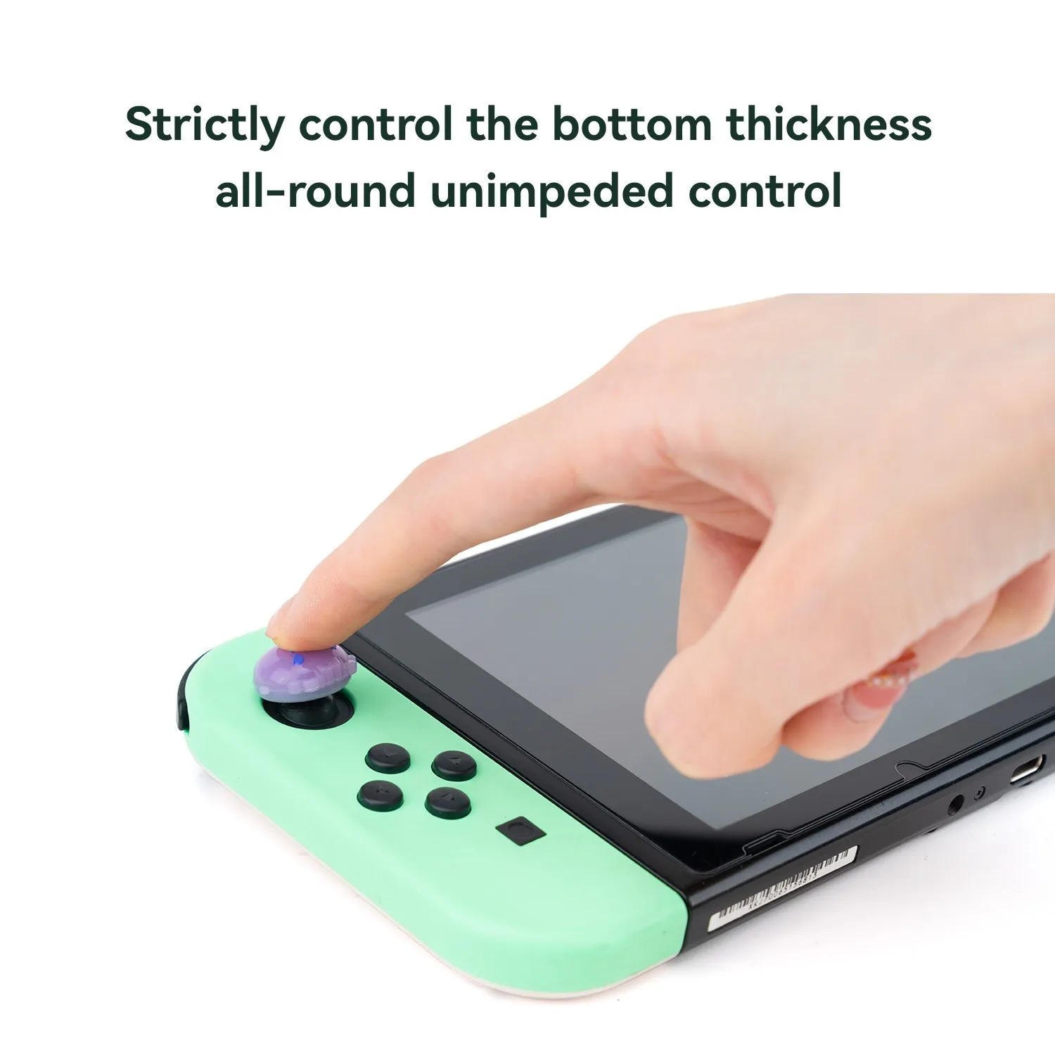 GeekShare-Thumbstick luminoso para Nintendo Switch, tapas de joystick OLED, lindas tapas de agarre de pulgar para consola de juegos NS Lite, nuevo