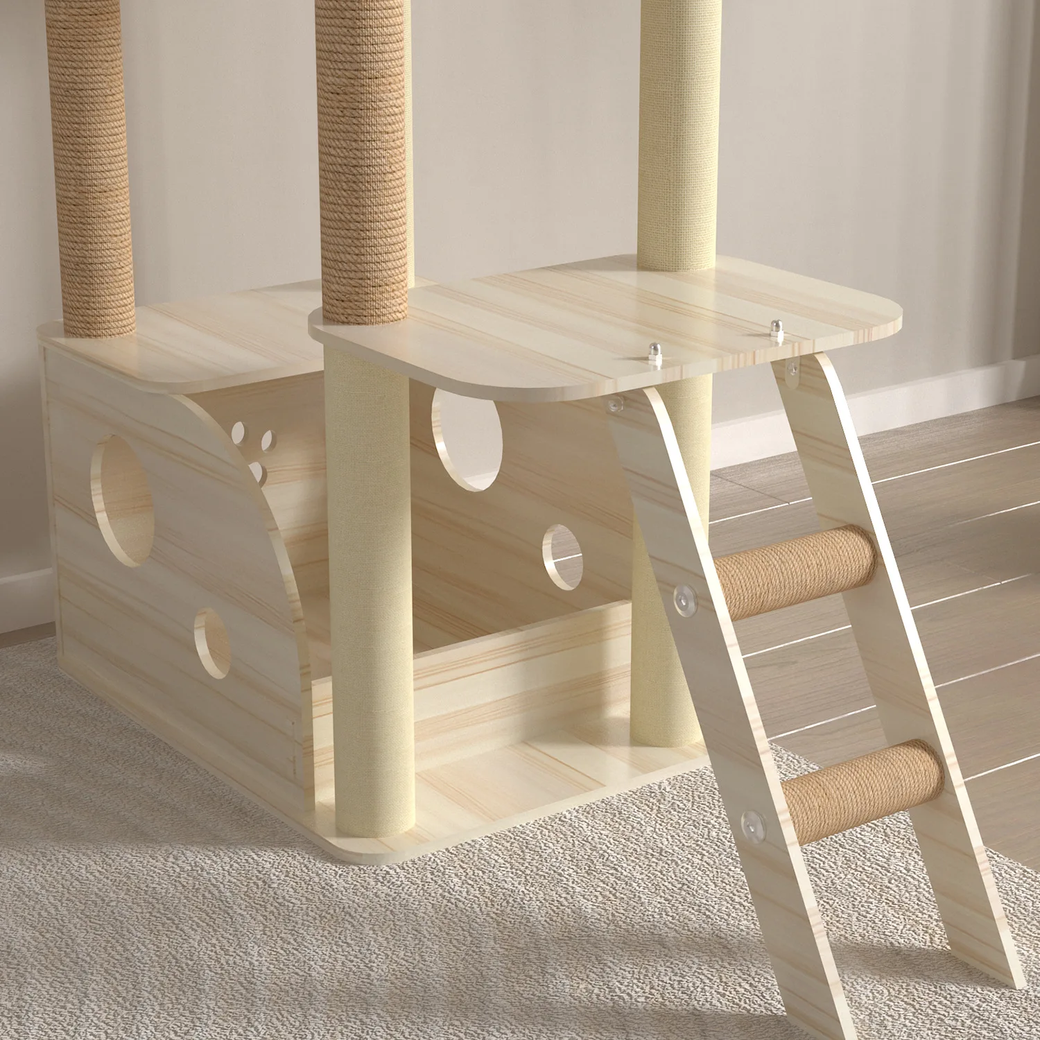 Cat climbing frame, cat nest, cat tree integration, space capsule Tongtian pillar, large and small household