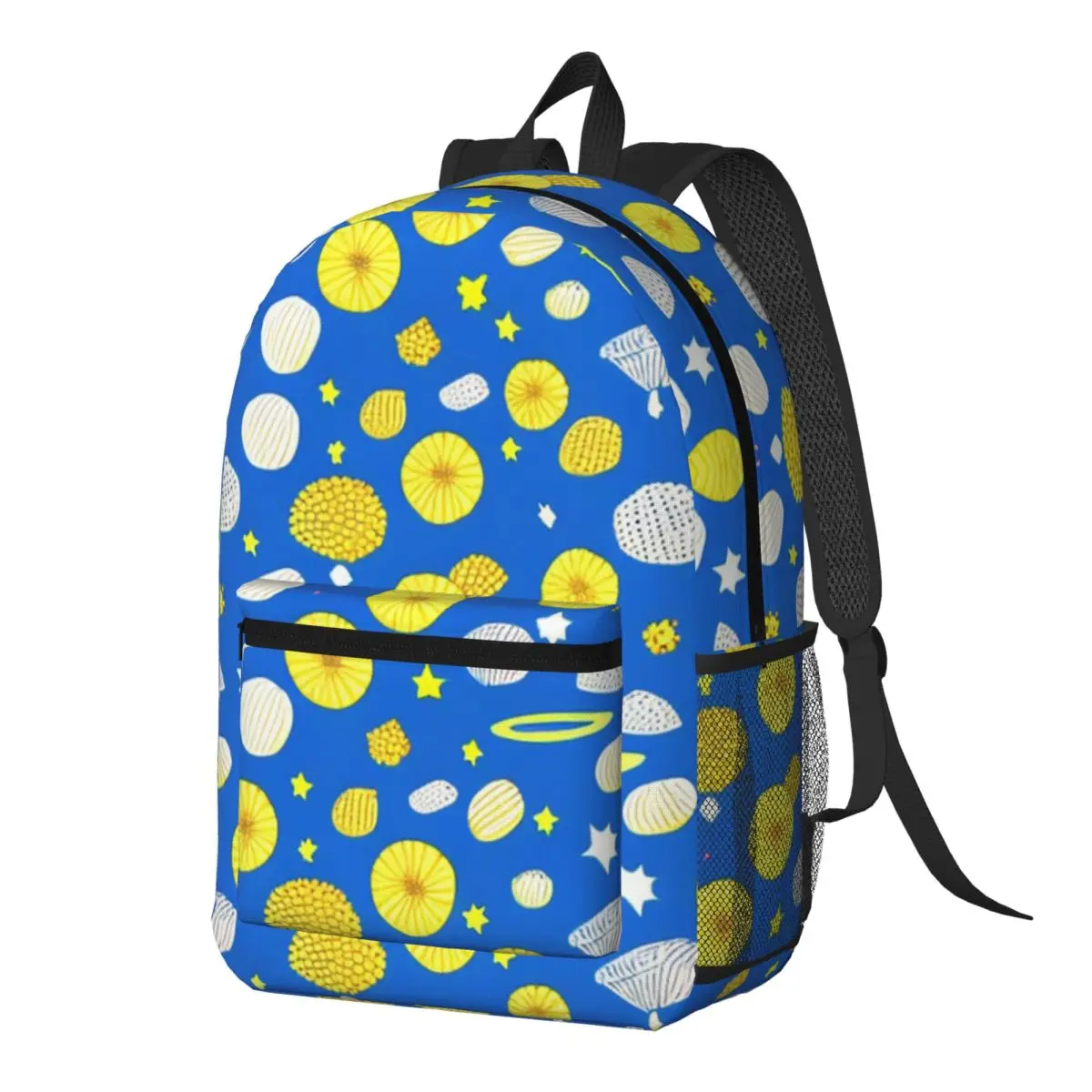 Colorful Impressionist Shapes Pattern Design Backpack Daypack Large Capacity Kids BookBag School Bag Shoulder Bags for Men Women