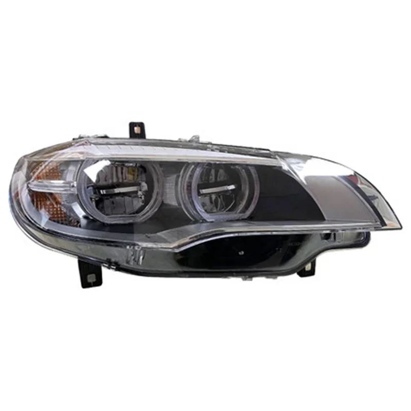 

Головной фонарь для X6 E71 E72 2008-2014, старый модифицированный новый стиль, 4 функции, сигнал дневного света, ближний свет, передний бампер, лампа