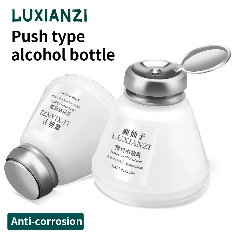 LUXIANZI 180ML Alcohol Bottle Pressure Pump For Mobile Phone PCB Motherboard Repair Clean Tool Anti-corrosion Plastic Container