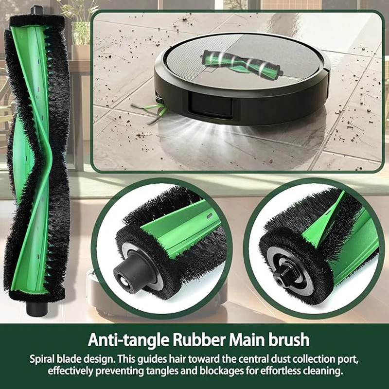 For iRobot Roomba 115 Combo Robot Vacuum Accessories Main Brush HEPA Filter Mop Pad Side Brush Dust Bag Replacement Parts - view 2