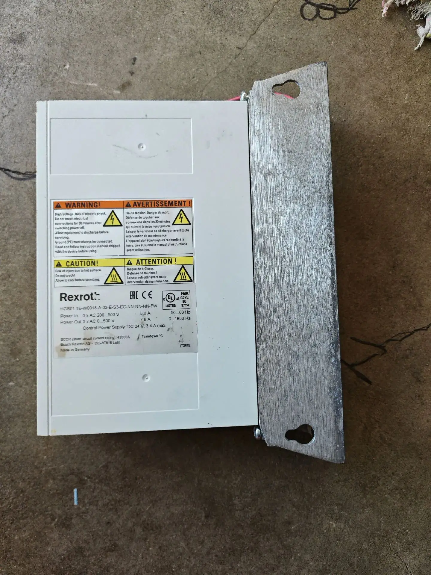 Servo Drive HCS01.1E-W0018-A-03-E-S3-EC-NN-NN-NN-FW para Rexroth