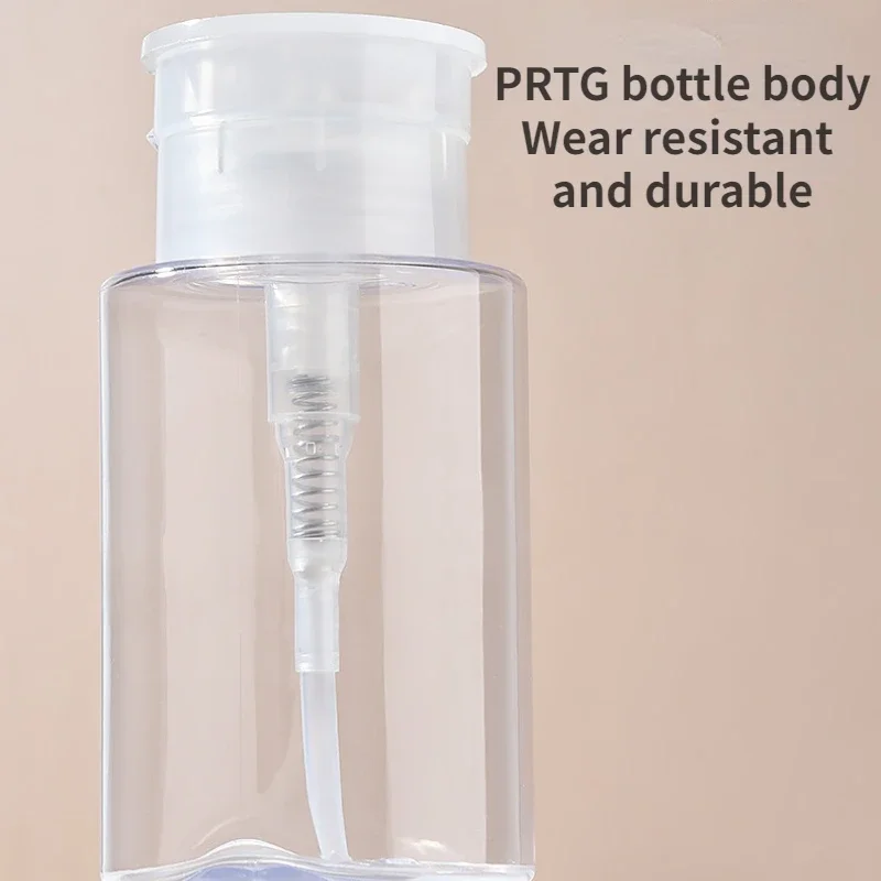 100ml/150ml/200ml petg pressão recarregável garrafa removedor de maquiagem óleo toner água dispensador de maquiagem separação recipientes cosméticos
