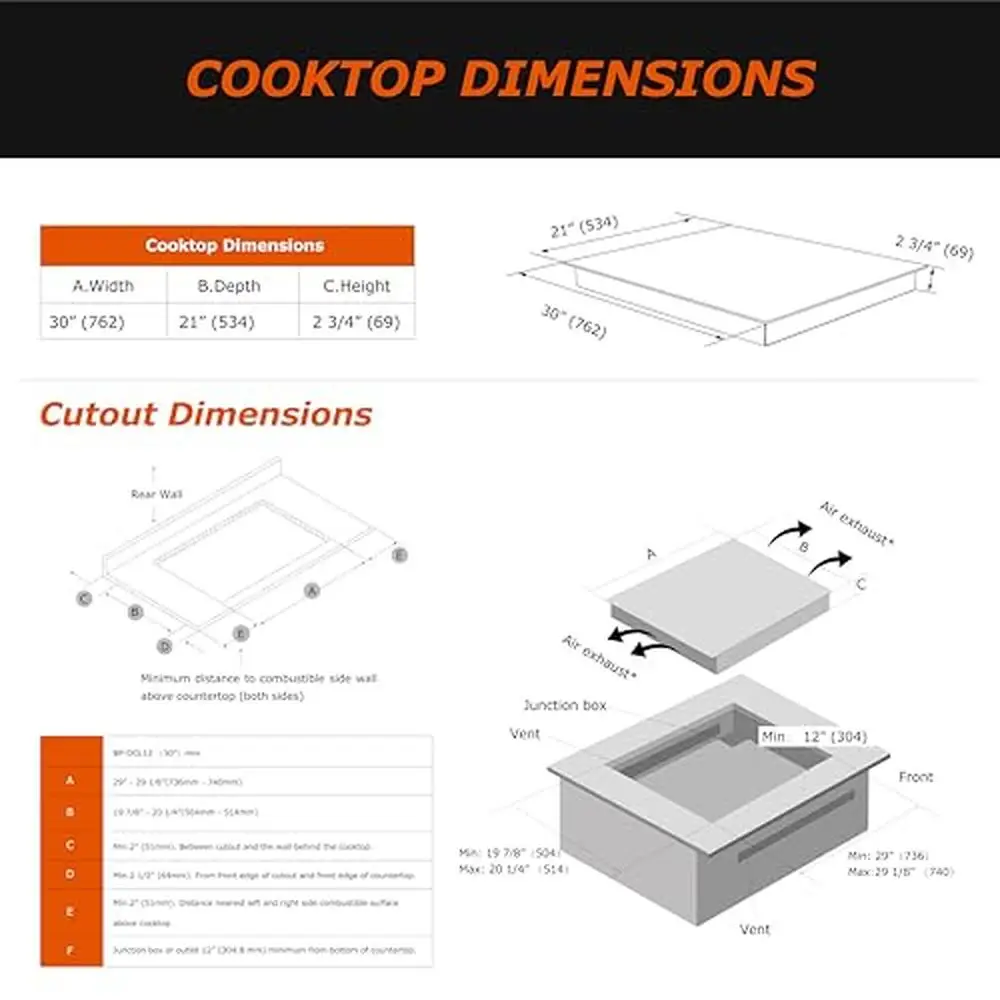 30" Induction Cooktop 4 Burner Electric Stove Melt Keep Warm Simmer Modes Bridge Functionality Booster Safety Child Lock Timer