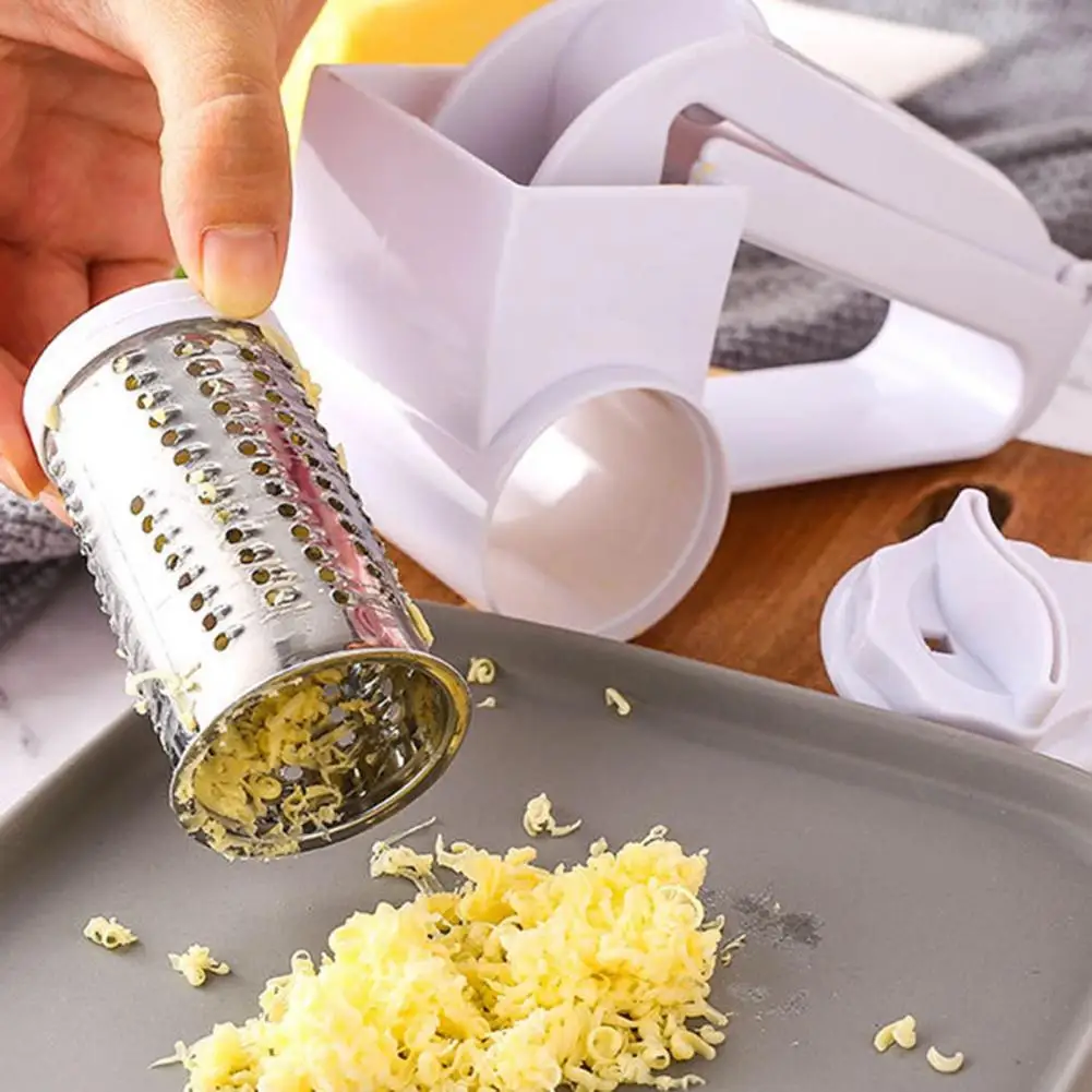 Fine Cheese Grater Hand Cheese Grater Stainless Steel Rotary Shredder Multifunctional Nut Chocolate Vegetable for Parmesan