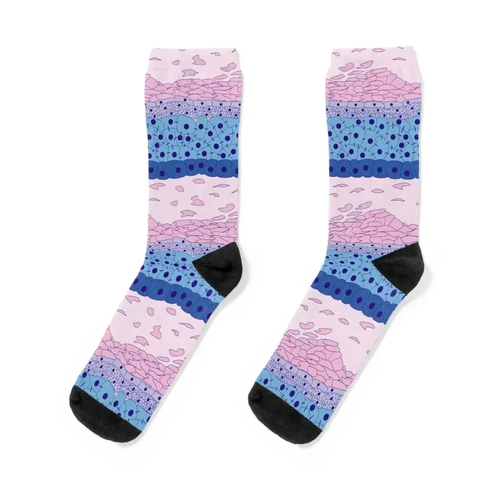 

Dermatology in Blues and Pinks Socks Non-slip happy FASHION heated Socks Woman Men's