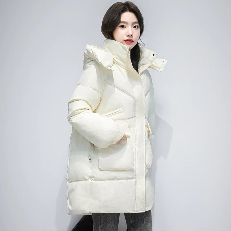 Winter Jackets for Women Parkas Coat Hooded Windproof Warm Oversize Down Coat Long Jacket Female Loose Thick Windbreaker Outwear