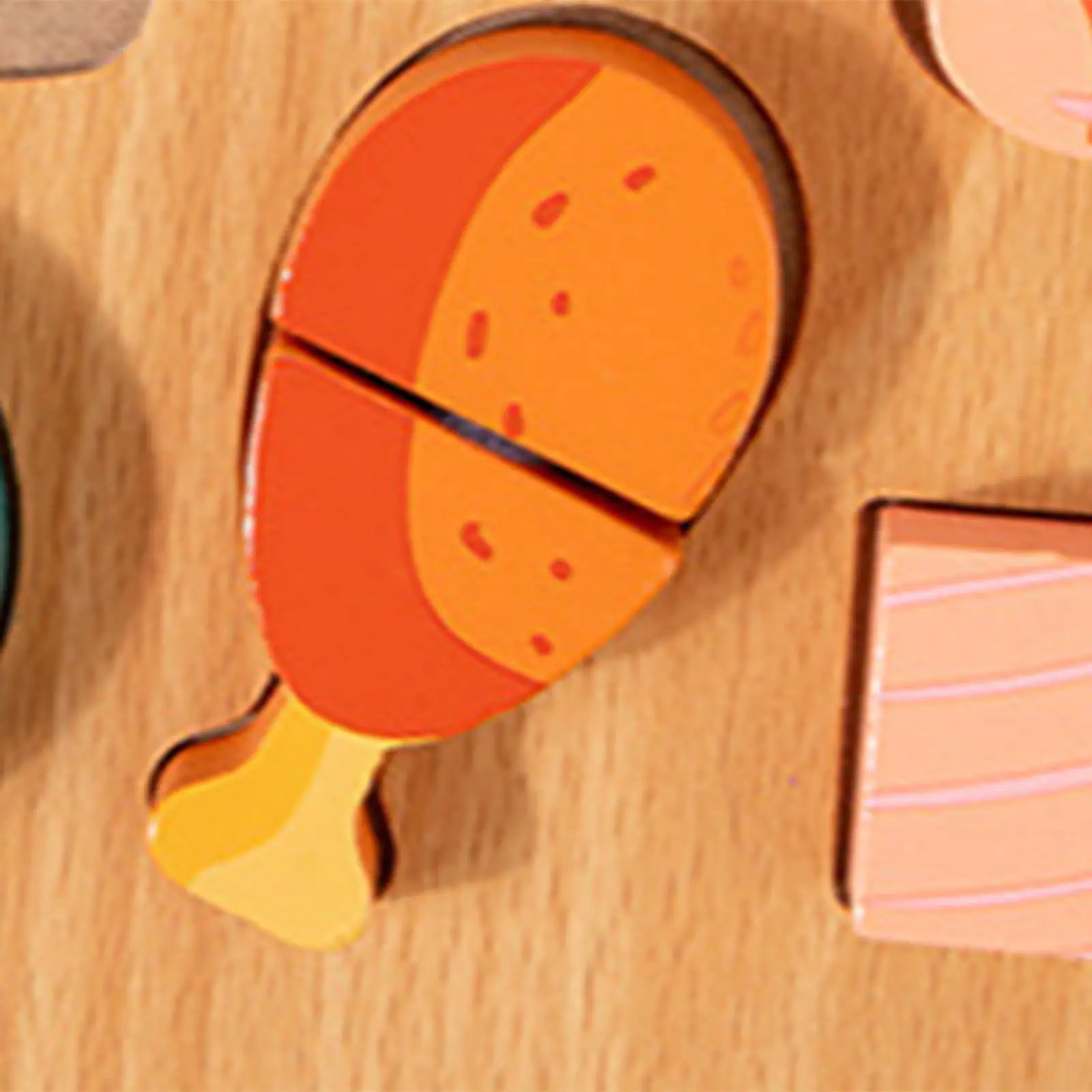 Kids Play Food Cutting Puzzle Early Learning Wooden Educational Toy Pretend Kitchen Game for Children Ages