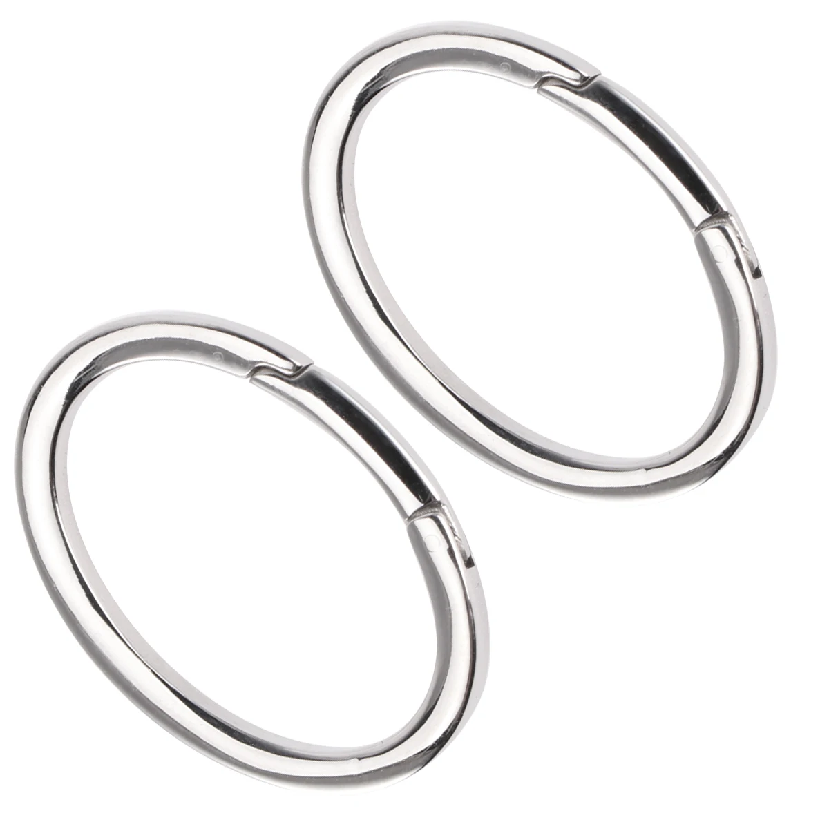 

2pcs Spring Buckle Carabiner Stainless Steel Mountaineering Portable Climbing Outdoor Sports Multifunctional Lightweight