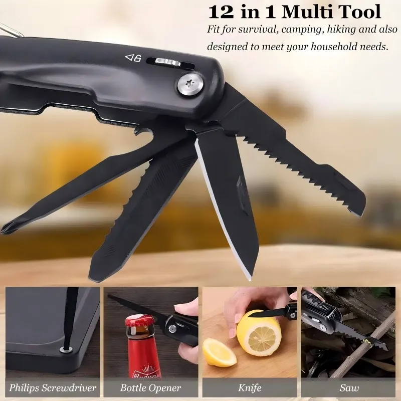 12 in 1 Emergency Escape Car Safety Hammer MultiTool