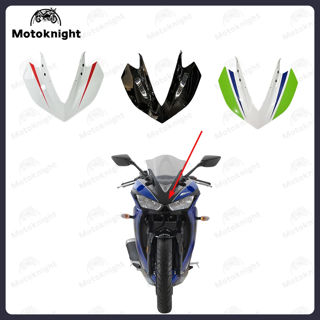 

Fit For Yamaha YZF-R25 YZF R3 2015 2016 2017 2018 Front Headlight Cover Fairing Cowl ABS Plastic Motorcycle Replacement Parts