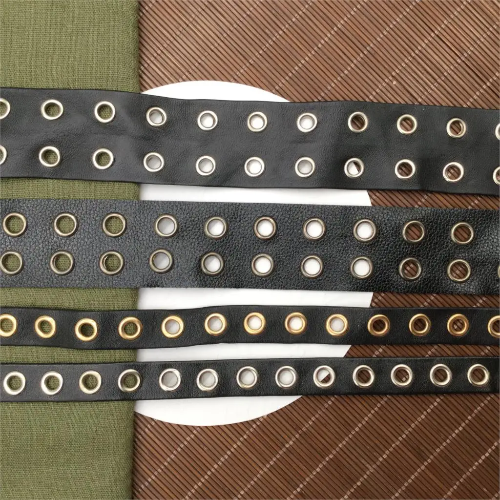 

Бесплатная доставка, ширина 15/35 мм, полиуретановая ткань с люверсами для одежды, лента для люверсов, лента для отделки, сделай сам, для ткани для обуви