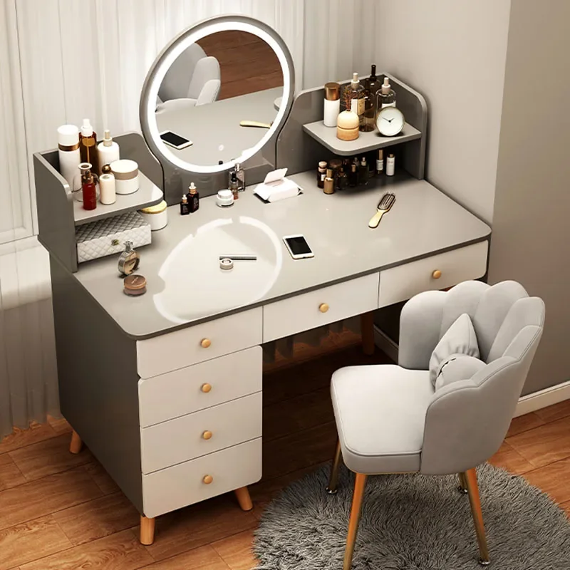 Container Chair Dressing Table Lacquer Organizer Toilet Dressing Table Makeup Sofas Living Room Penteadeira Bedroom Furniture