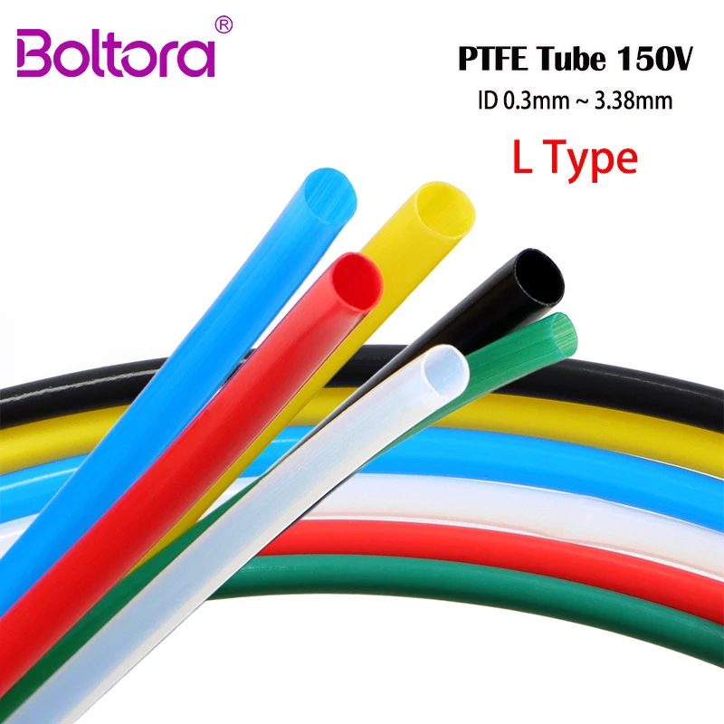 2/10m PTFE Tubing 150V ID 0.3mm ~ 3.38mm High Temperature Corrosion Resistant FEP Insulated Capillary Heat Protector Pipe