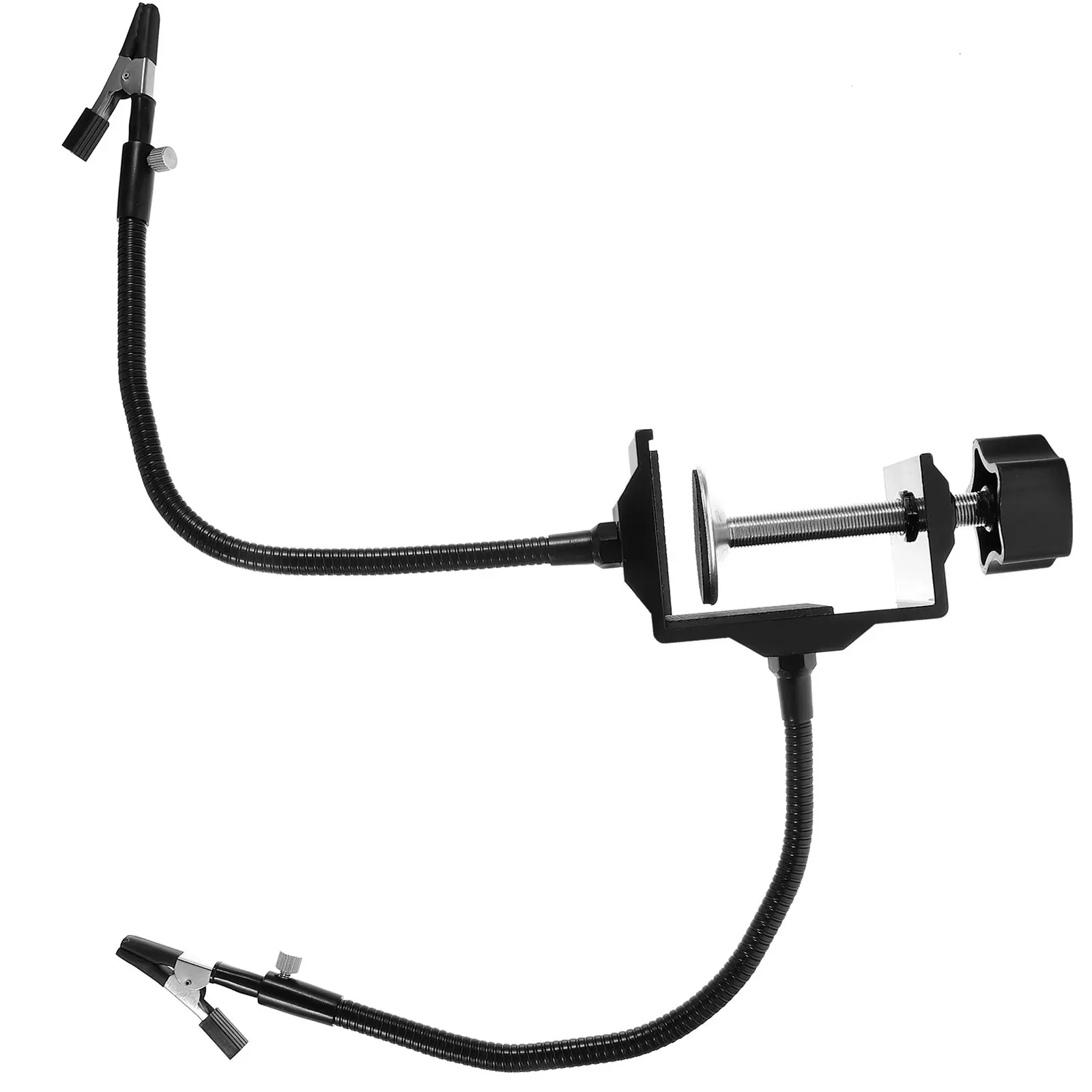 Electric Soldering Iron Rack Universal Arm Black Metal Alloy Simple Sturdy Soldering Station Holder Shelf for Professional