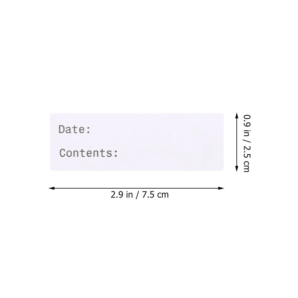 1 Roll Blank Food Labels Stickers For Kitchen Storage Organizing Freezer Writeable Date Marking Label Removable Handwriting