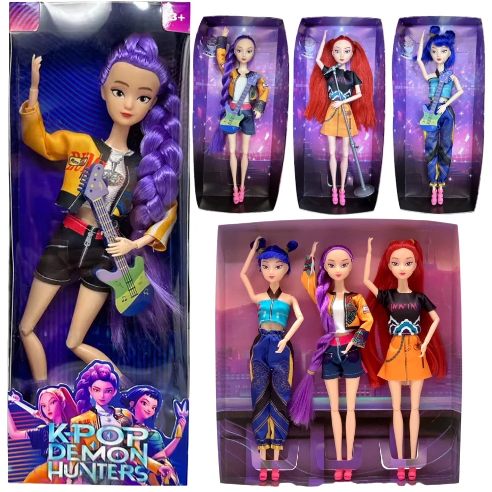 

2026 New 3 Trendy Kpop Devil Hunter Dolls, Vinyl Dolls, Dolls, Christmas Gifts, Birthday Gifts, Halloween Gift Girls' Toys