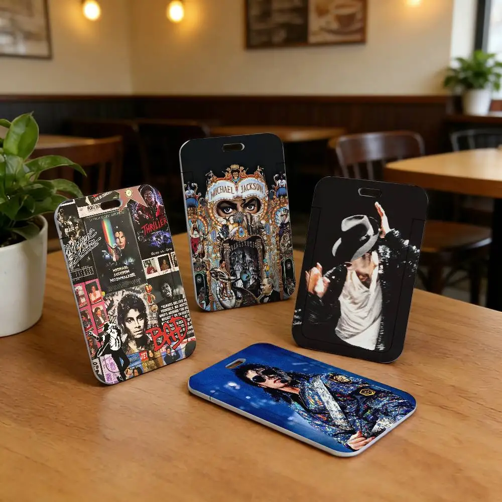 

Крутые чехлы-держатели для карт M-Michael J-Joseph Jackson, чехол для студенческой проездной карты, держатель для удостоверения личности с ремешком