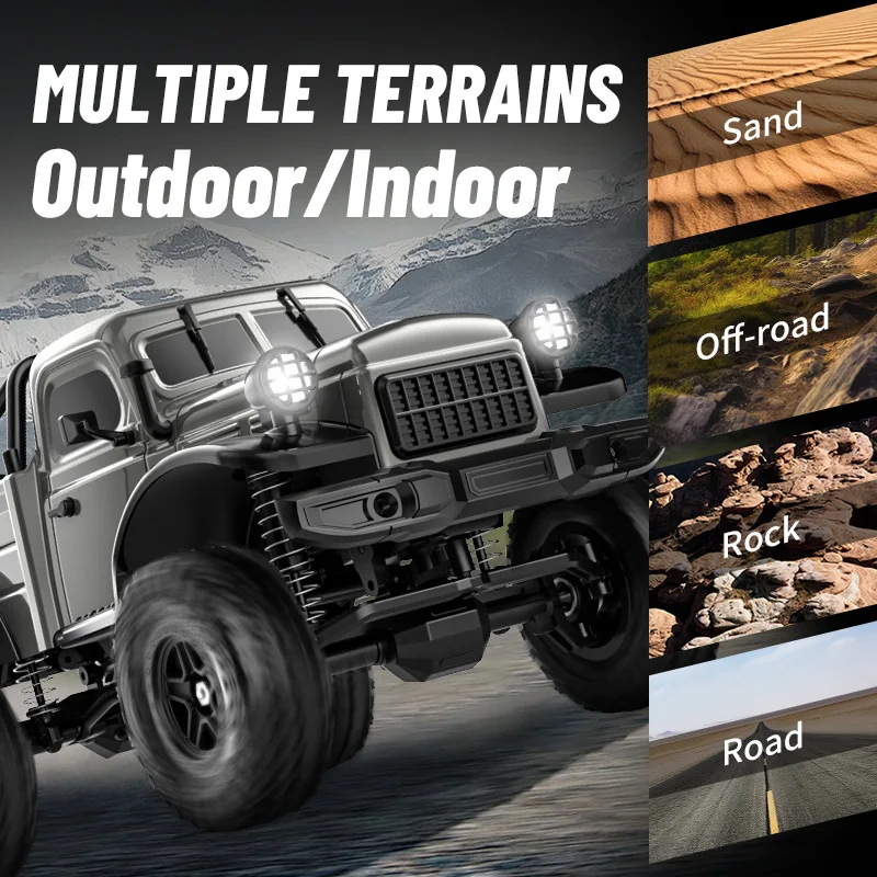 Samochód terenowy RC 1/18 JJRC C8813 4x4 2.4GHz zdalnie sterowany pickup symulacja wspinaczki samochód szczotkowy silnik wodoodporny ESC