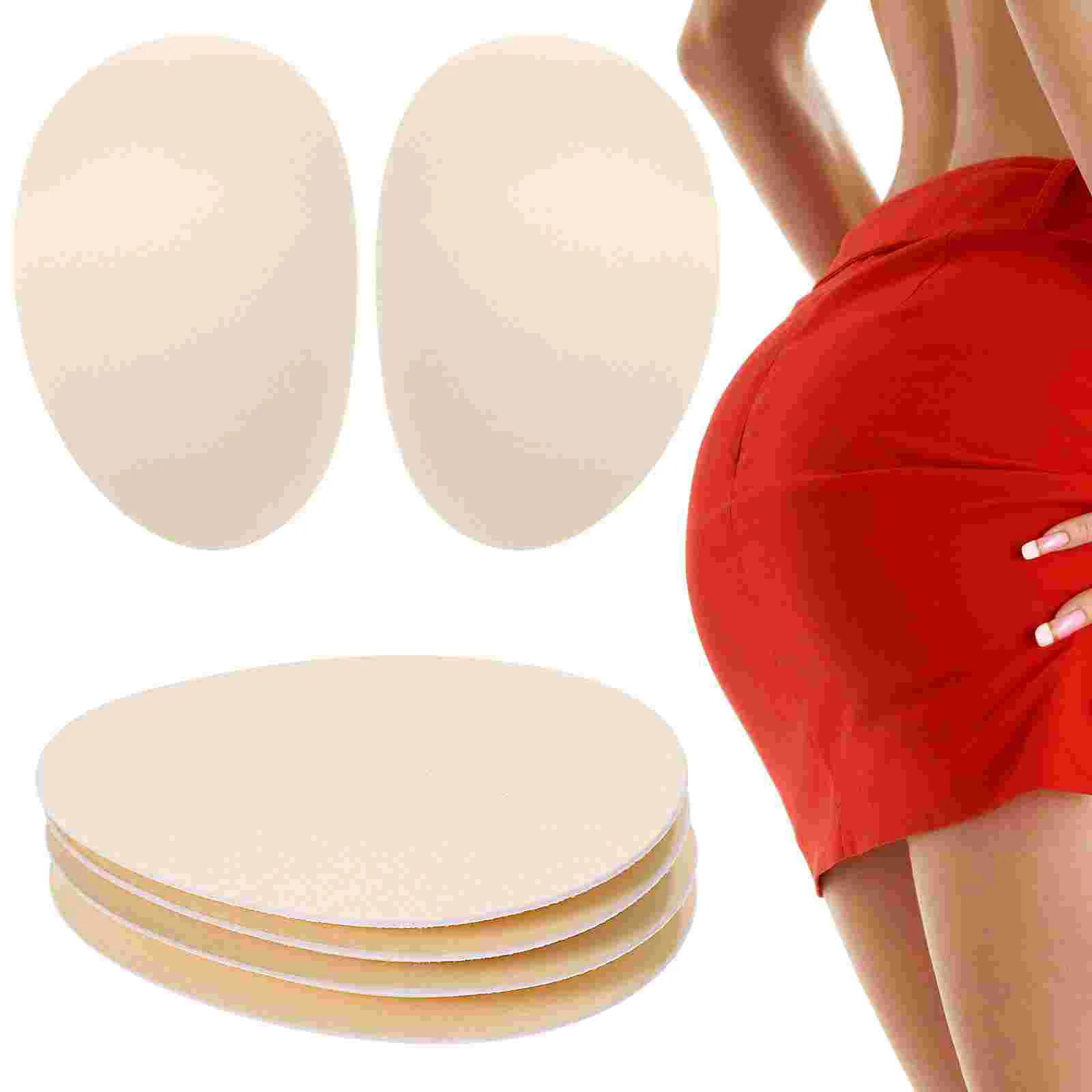 

2 Pairs Buttock Pad Panties Reusable Hip Seamless Beauty Tool Nylon Girl Supply Women's Enhancer