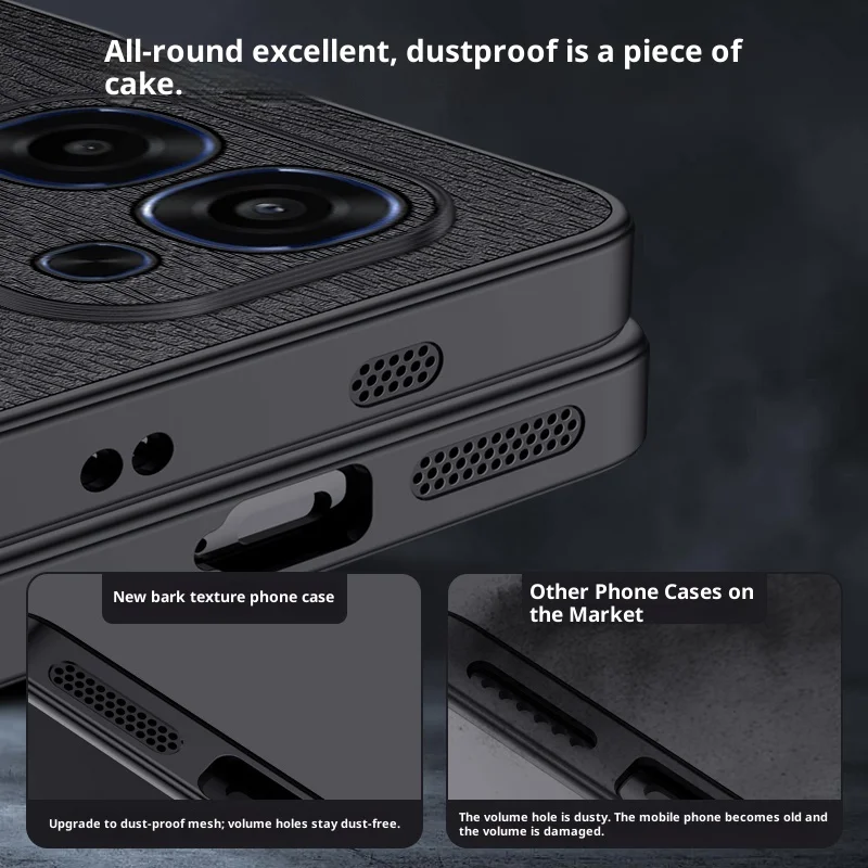 Para oppo A6 Pro 4G 5G funda de lujo textura de corteza cubierta trasera esmerilada para oppo F31 parachoques a prueba de golpes Fudna