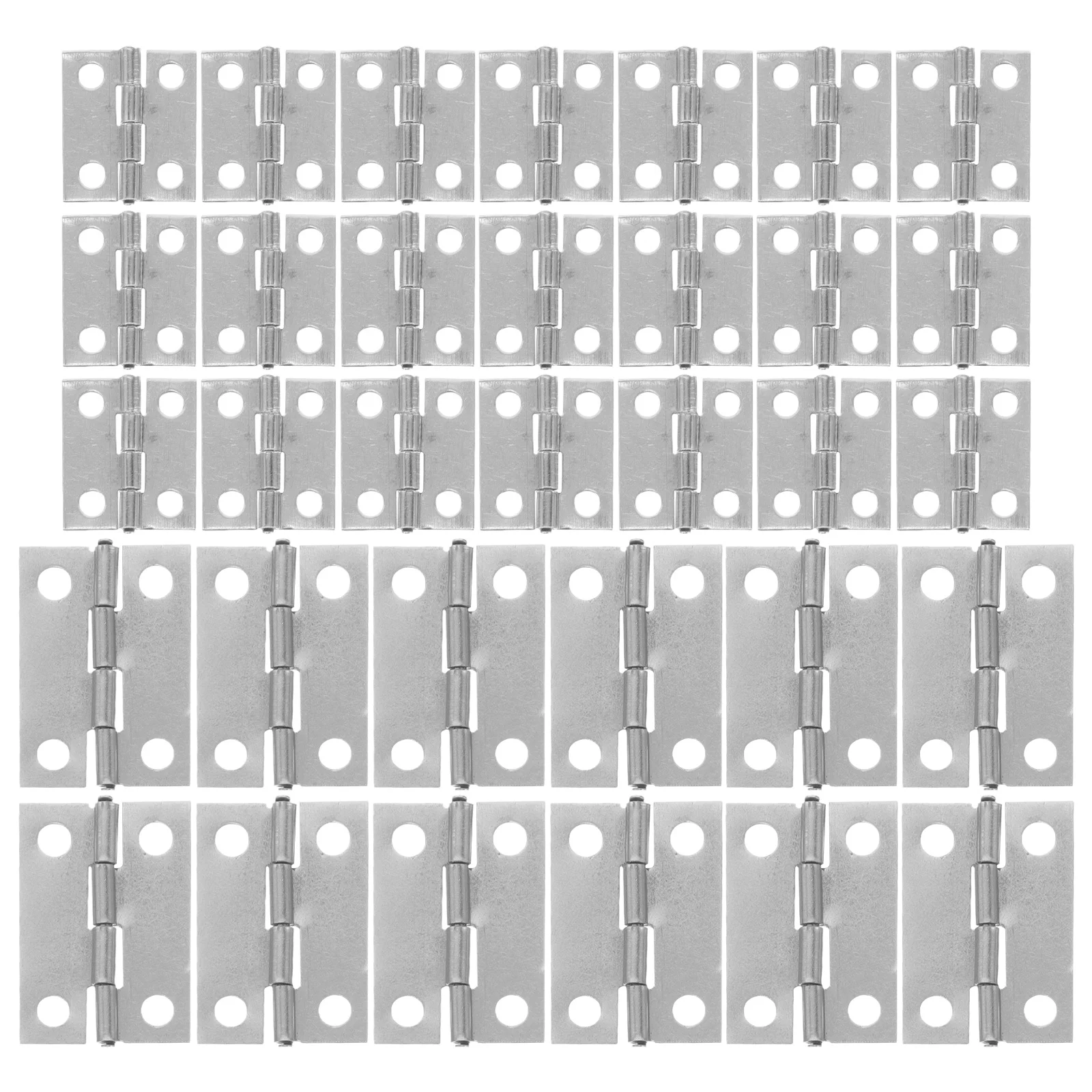 60 Pcs Miniature Hinge Hidden Hinges for Craft Projects Pallet Collar Miniatures Crafts Micro Mushroom Lift off Barrel