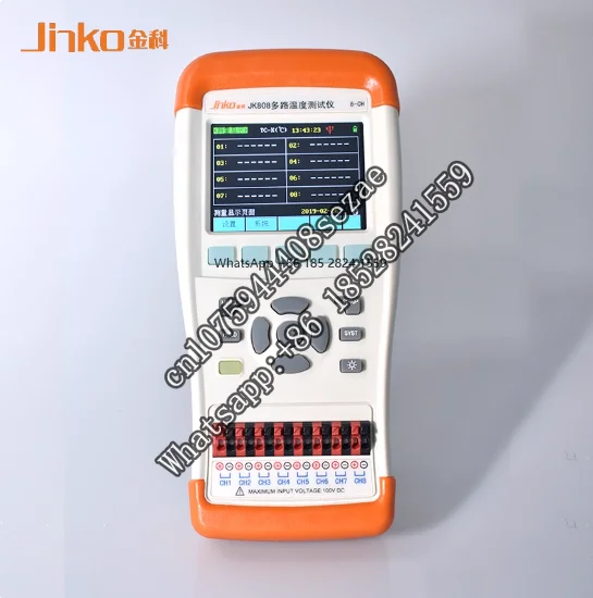 

Jinke JK804/JK808 Handheld Multi-channel Temperature Tester
