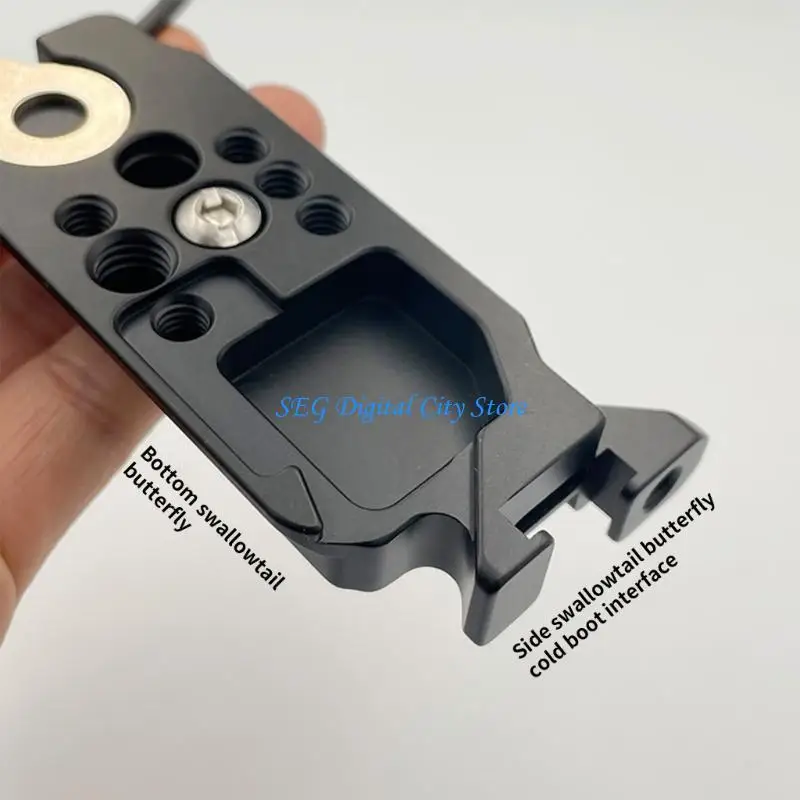 

U75B L Shaped Quick Release Plate for A6700 Camera Base Plate Lightweighted And with 1/4in Screw Hole