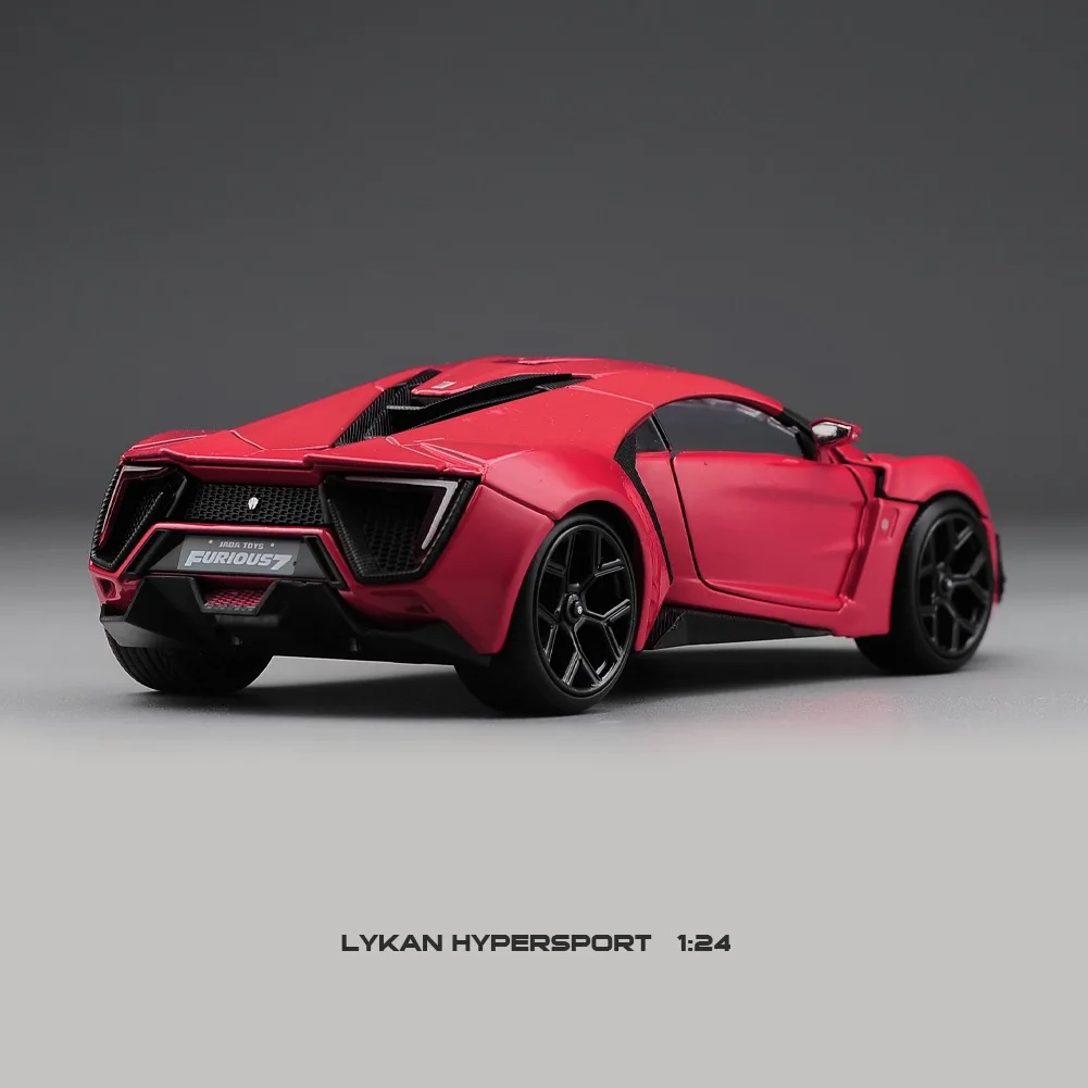 Jada Toys Fast & Furious 1:24 Lykan Hypersport Build N' Collect Die-cast Model Kit, Toys for Kids and Adults , Red