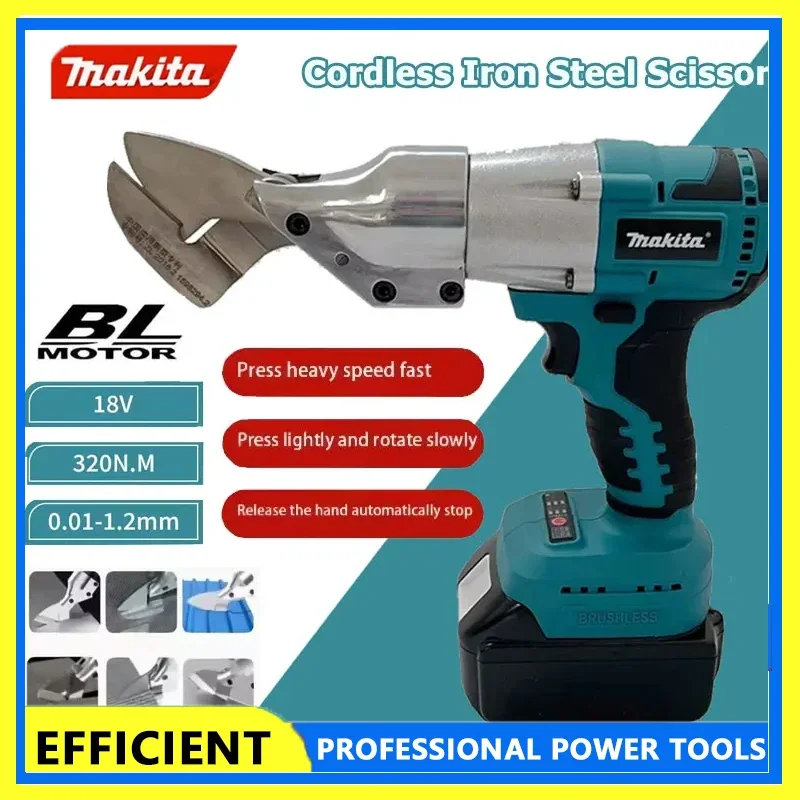 

Makita Electric Iron Scissor 2 Variable Speed Metal Cutting Tools Iron Shear Sheet Shears Carbon Steel Cutter For 18V Battery