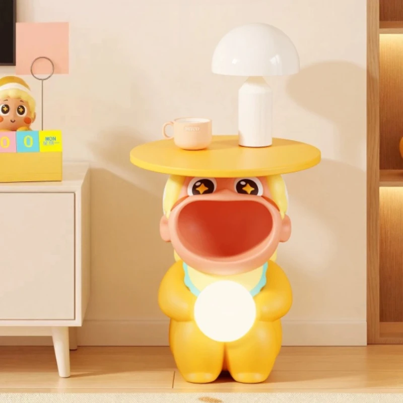 Cartoon Character Small Coffee Table Creative Children's Room Nightstand Kawaii Room Decor Living Room Furniture Side Table